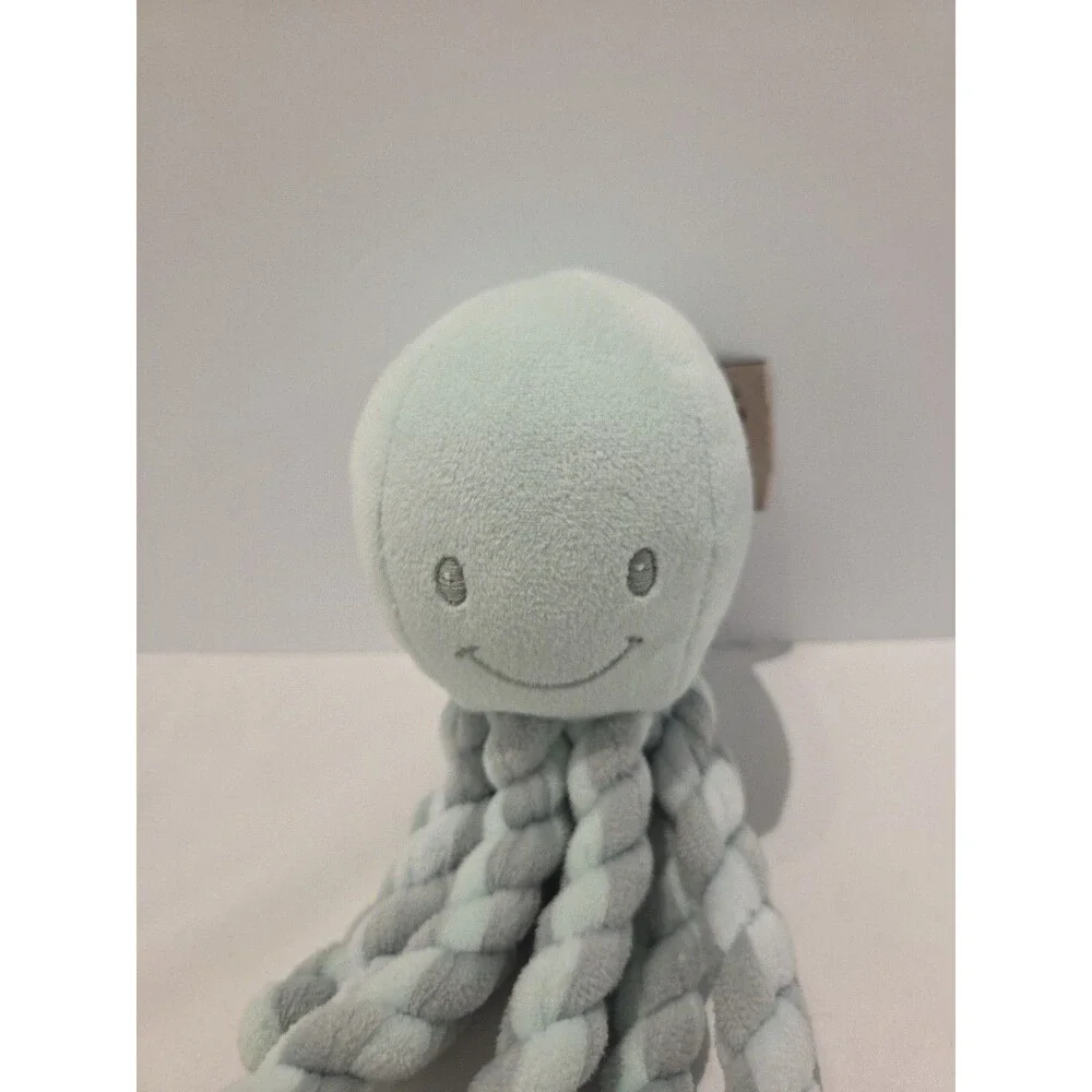 Nattou Octopus Blue Baby Toy Comforter Lovey Snuggle newborn soft Plush